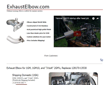 Tablet Screenshot of exhaustelbow.com